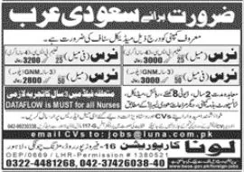Nurse Jobs In Saudi Arabia 2023 – Luna Corporation Jobs 2023 — original advertisement