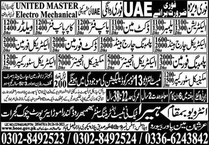 Mechanical Engineer & Mechanical Store Keeper Jobs 2023 – Heera Tech Ni Test & Training Center Human Resource Jobs 2023 — original advertisement