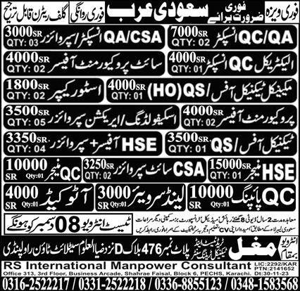 HSE Manager & Electrical QC Inspector Jobs 2023 – Mughal Trade Test & Technical Training Center Jobs 2023 — original advertisement