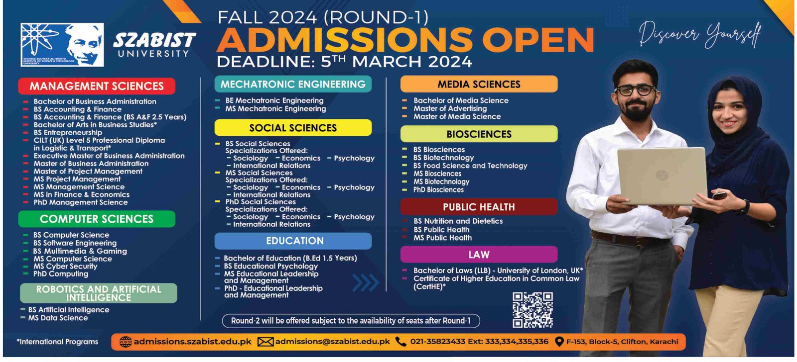 Admissions Open Shaheed Zulfiqar Ali Bhutto Medical – Shaheed Zulfiqar Ali Bhutto Medical University Islamabad Admissions 2024 — original advertisement
