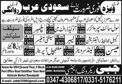 Civil Site Supervisor & Land Surveyor Jobs 2024 – Jabbi Recruiting Agency Jobs 2024 — original advertisement