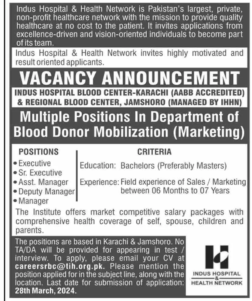 Indus River System Authority IRSA Sindh Jobs 2024 Jobs 2024 — original advertisement