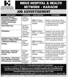 Indus Hospital & Health Network Karachi Jobs 2024 Jobs 2024 — original advertisement