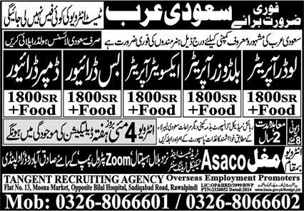 Loader Operator & Excavator Operator Jobs 2024 – Tangent Recruiting Agency Jobs 2024 — original advertisement