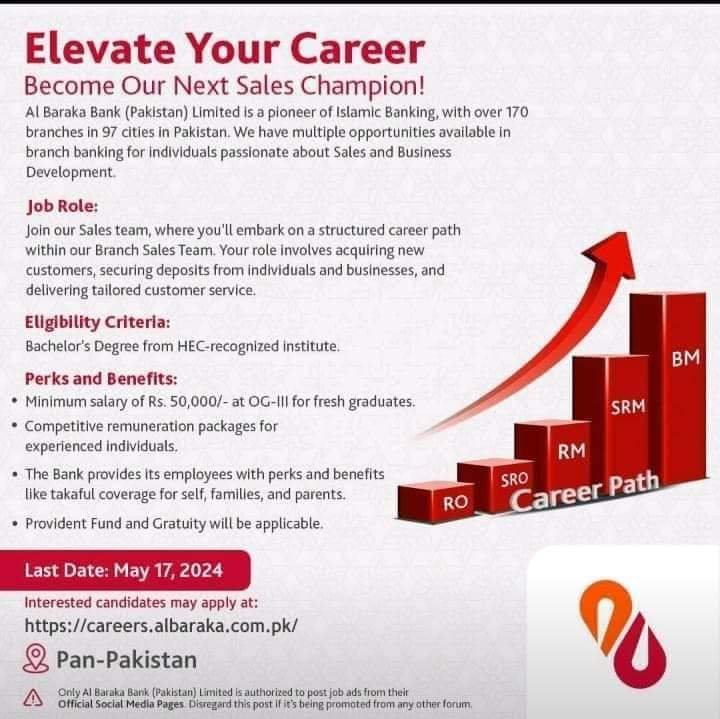 Albaraka Bank Careers 2024 Jobs 2024 — original advertisement