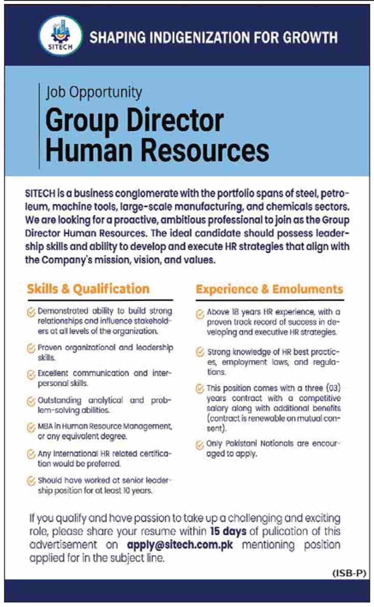 SiTech Pharmaceuticals Karachi Sindh Jobs 2024 – Private Company Jobs 2024 — original advertisement