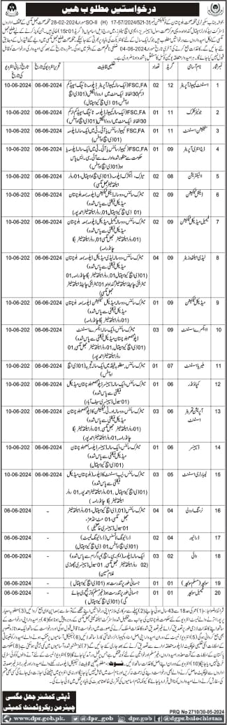 Health Department Jhal Magsi Jobs 2024 – Health Department Balochsitan Jobs 2024 — original advertisement