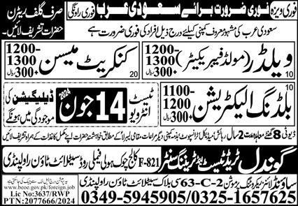 Building Electrician & Concrete Mason Jobs 2024 – Sound Lines Recruiting Promotion Jobs 2024 — original advertisement