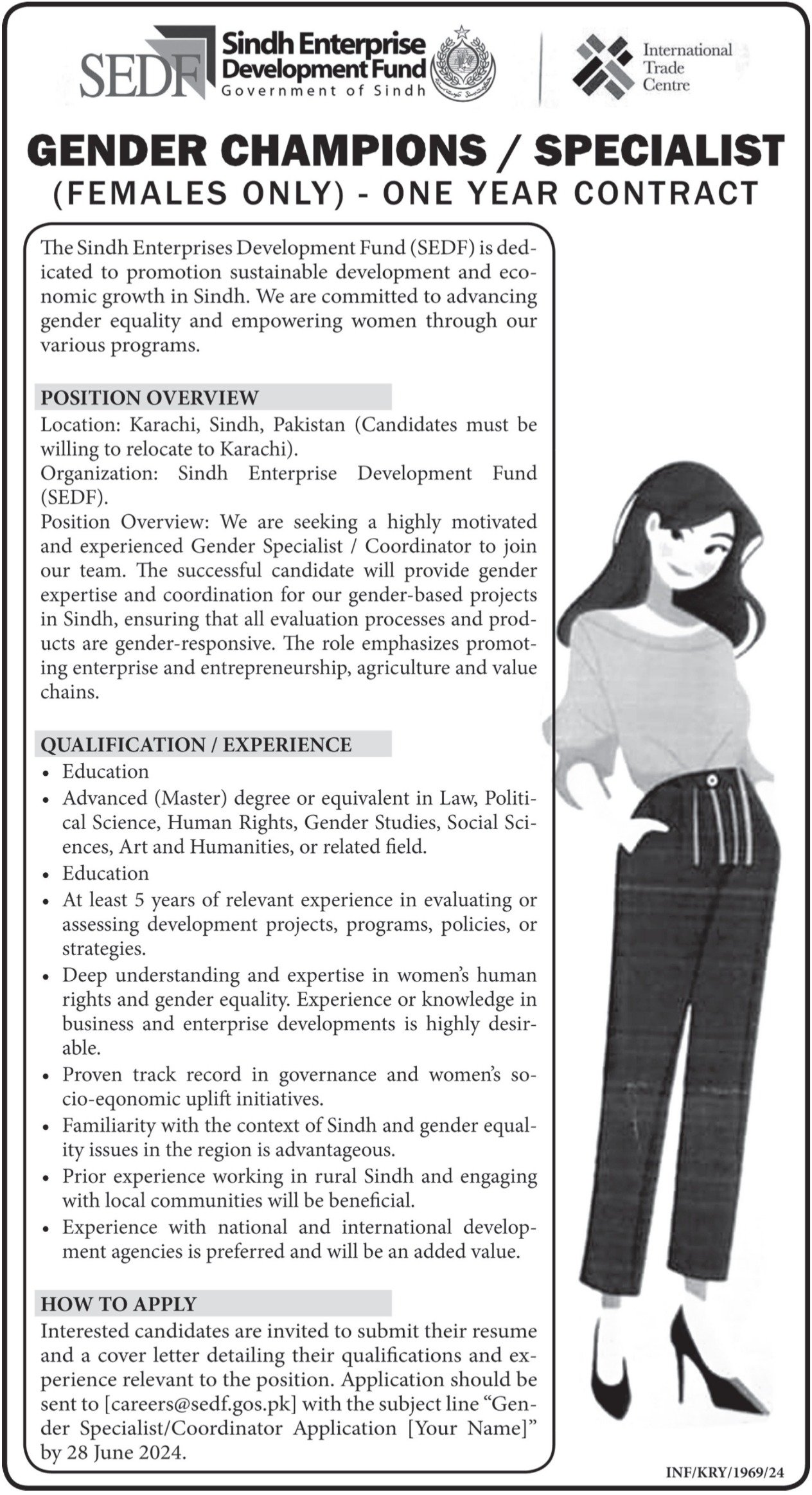 Sindh Enterprise Development Fund SEDF Karachi Jobs 2024 – Private Sector Organization Jobs 2024 — original advertisement
