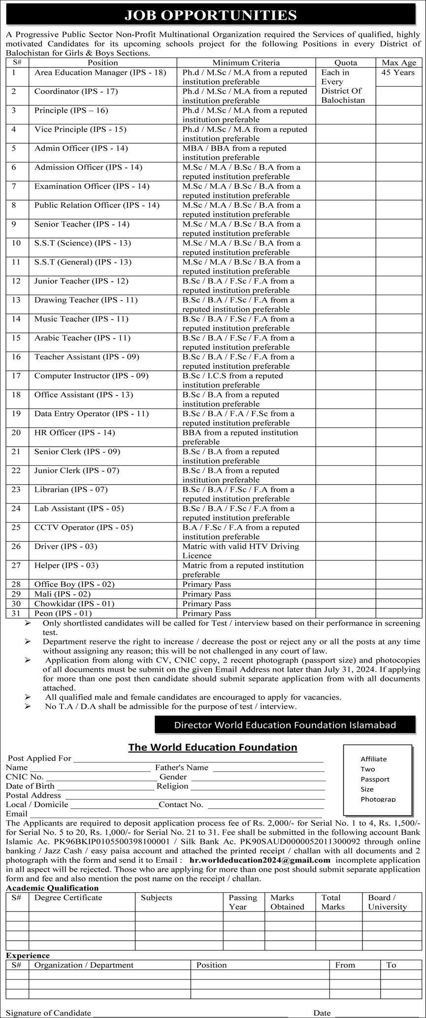 Progressive Public Sector Organization Jobs 2024 Jobs 2024 — original advertisement