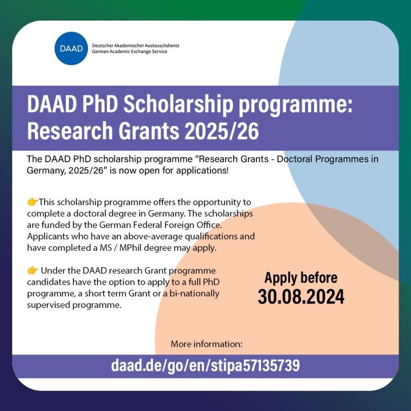 Daad PHD Schlorship Programme 2024 – Punjab Daanish School Jobs 2024 — original advertisement