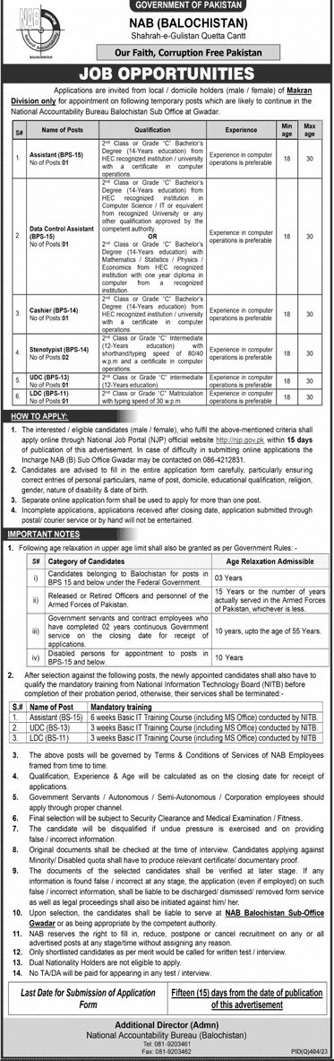 National Bank of Pakistan NBP Karachi Jobs 2024 Jobs 2024 — original advertisement