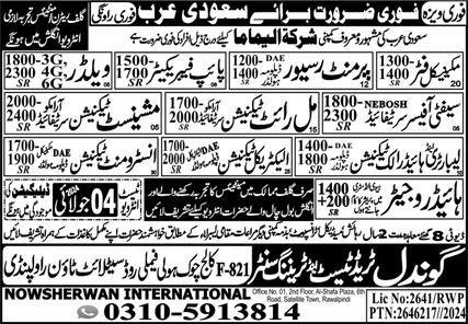 Instrument Technician & Hydraulic Technician Jobs 2024 – Gondal Trade Test & Training Center Jobs 2024 — original advertisement