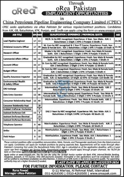 China Petroleum Pipeline Engineering Company Limited Jobs – China National Petroleum Corporation Jobs 2024 — original advertisement