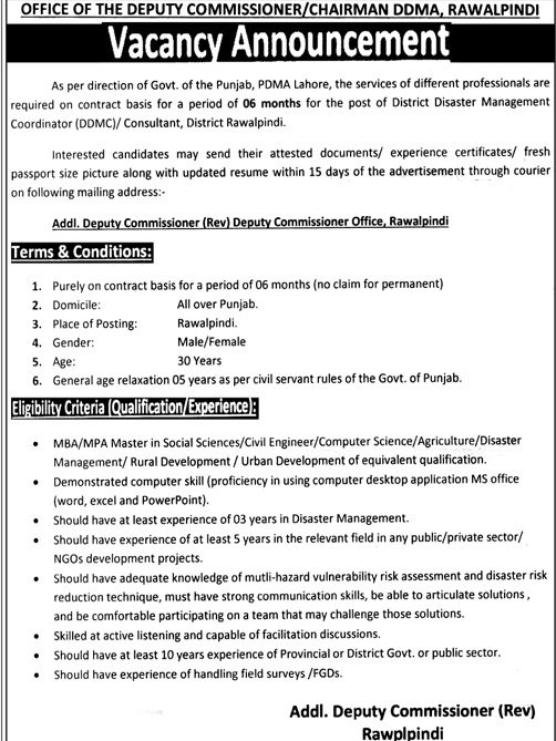 Revenue Department Punjab Jobs 2024 Jobs 2024 — original advertisement