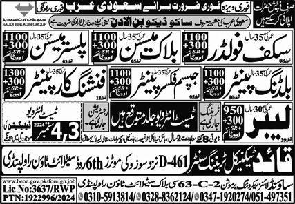 Plaster Mason & Gypsum Fixer Painter Jobs 2024 – Sound Lines Recruiting Promotion Jobs 2024 — original advertisement