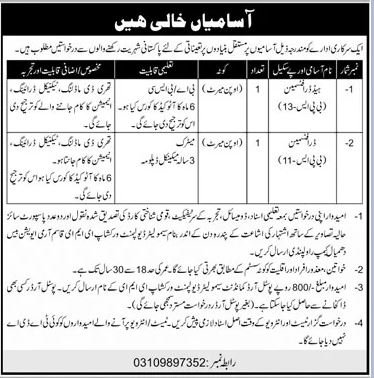 Government Organization Rawalpindi Jobs 2024 – Public Sector Organization Jobs 2024 — original advertisement