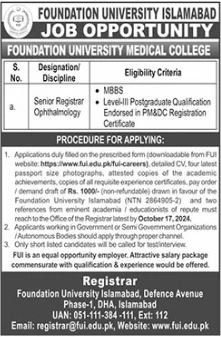 Foundation University Islamabad Jobs 2024 Jobs 2024 — original advertisement