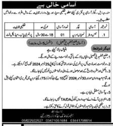 Officer Commanding Headquarters Muzaffarabad Job 2024 – Pakistan Army Jobs 2024 — original advertisement