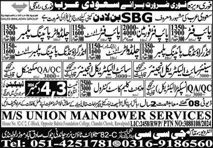 Site Electrical Engineer & QA Mechanical Jobs 2024 – GCC Techni Test & Training Center Telecom Jobs 2024 — original advertisement