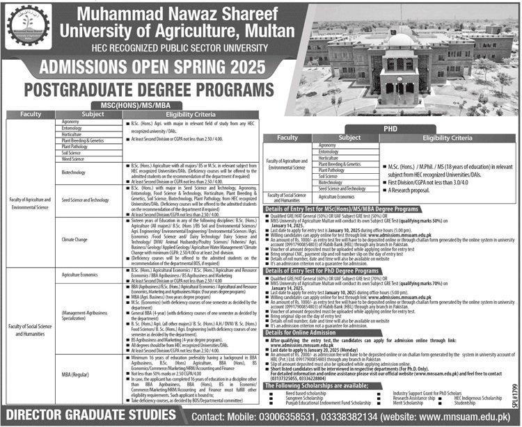 Admission Open in Muhammad Nawaz Sharif University 2025 – Muhammad Nawaz Sharif University of Engineering & Technology (MNS-UET) Multan Admissions 2024 — original advertisement