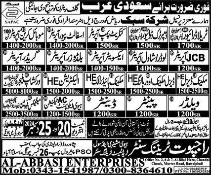 Welder And Painter Jobs in Saudia Arabia 2024 – Rajput Recruiting Agency Jobs 2024 — original advertisement