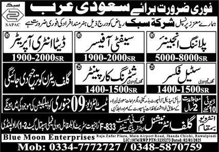 Data Entry Operator & Safety Officer Jobs 2025 – Blue Moon Enterprises Jobs 2025 — original advertisement