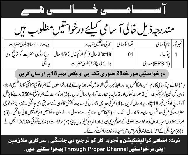 Public Sector Organization Peshawar Jobs 2025 Jobs 2025 — original advertisement