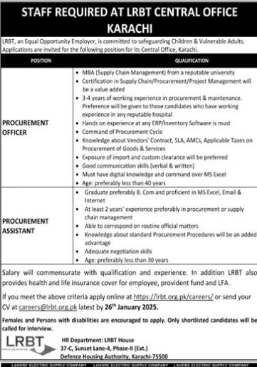 Lyton Rahmatullah Benevolent Trust LRBT Jobs 2025 – LRBT Layton Rahmatullah Benevolent Trust Jobs 2025 — original advertisement