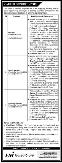Executives Network International Jobs 2025 – Public Sector Organization Jobs 2025 — original advertisement