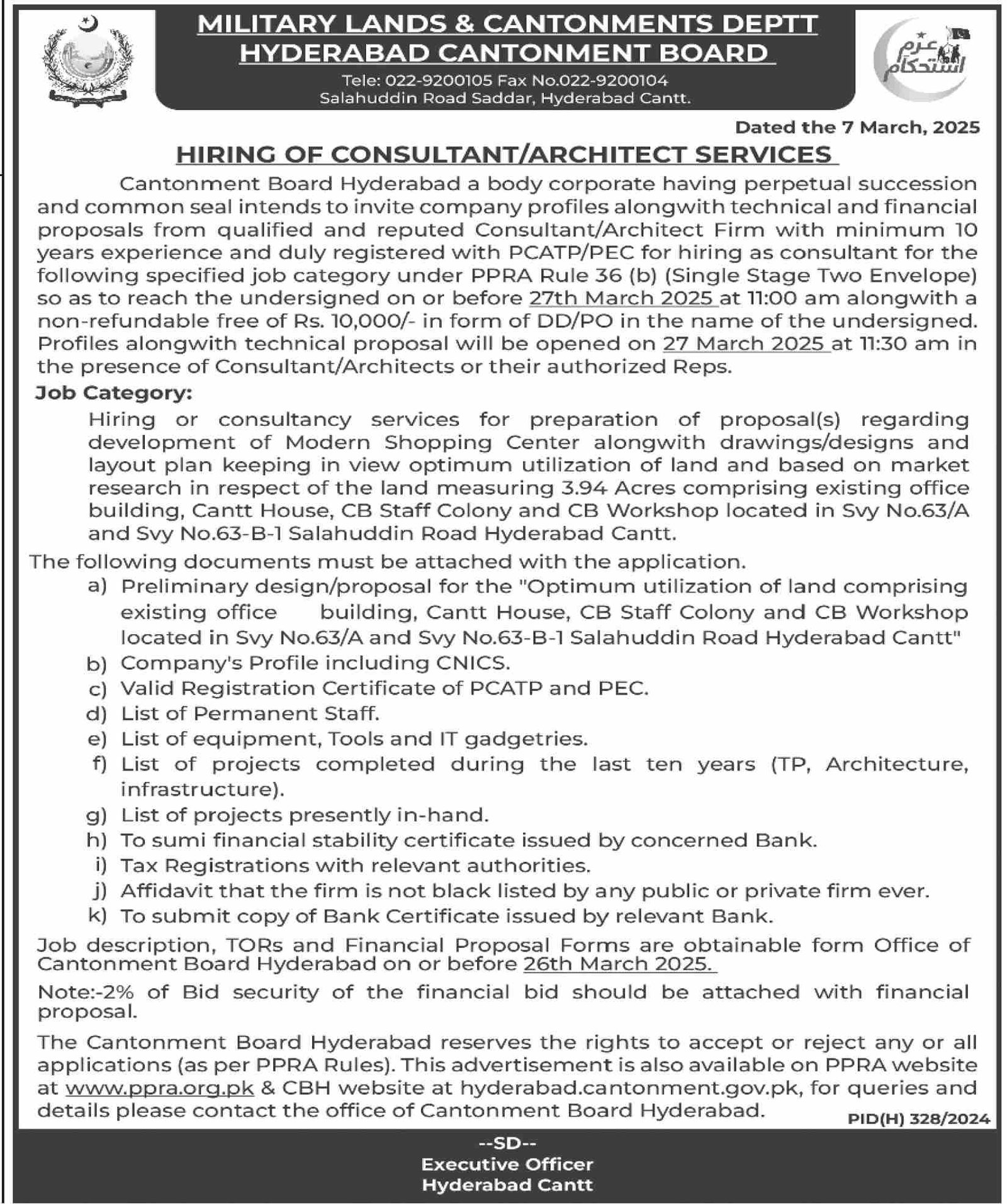 Military Lands & Cantonment Department MLC Jobs 2025 – Pakistan Army Jobs 2025 — original advertisement