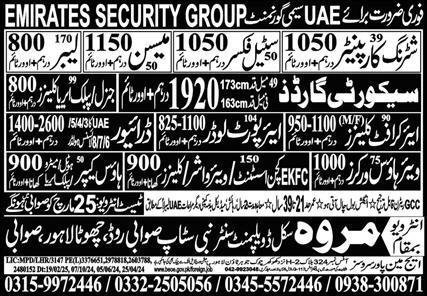 Airport Loader & Aircraft Cleaner Jobs 2025 – Marwa Skill Development Center Jobs 2025 — original advertisement