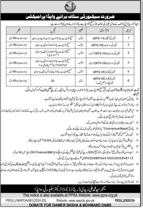 Water And Power Development Authority WAPDA Jobs 2025 Jobs 2025 — original advertisement