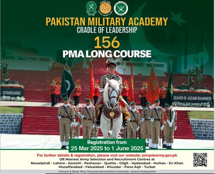 PMA 156 Long Course Jobs At Pakistan Army 2025 Jobs 2025 — original advertisement