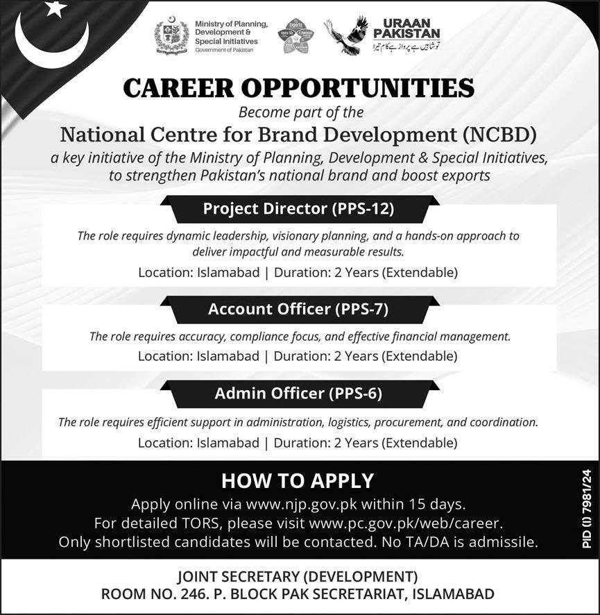 Ministry Of Planning Development And Special Initiative Jobs – Ministry of Planning Development & Special Initiatives Islamabad Jobs 2025 — original advertisement