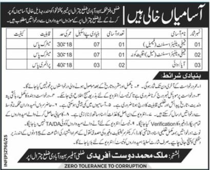 Population Welfare Department Chitral Jobs 2025 – Population Welfare Department KPK Jobs 2025 — original advertisement