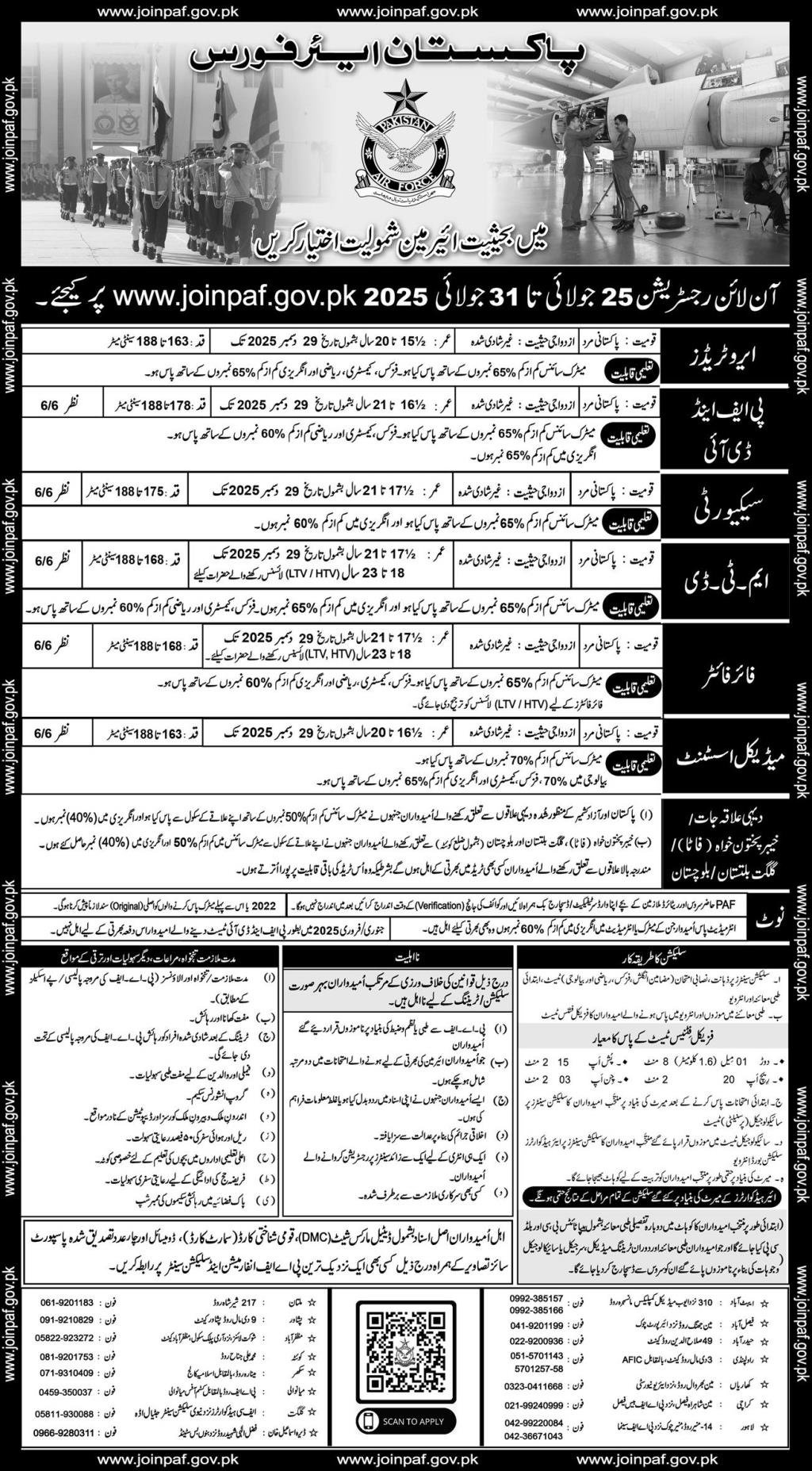 Join PAF Pakistan Air Force Jobs 2025 As Airman Jobs 2025 — original advertisement