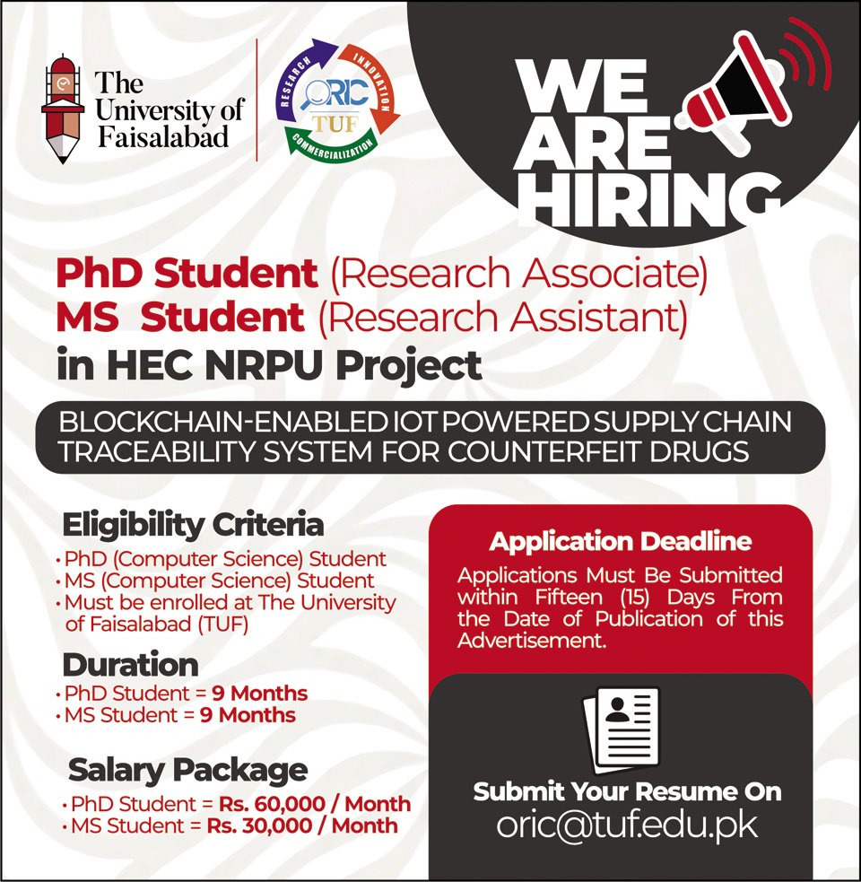 The University Of Faisalabad Jobs 2025 Jobs 2025 — original advertisement