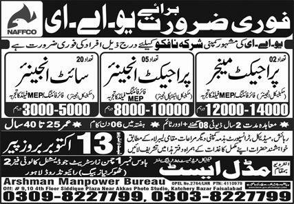 Project Manager And Site Engineer Jobs in Saudia Arabia – Middle East Technical Trade Test & Training Center Jobs 2025 — original advertisement