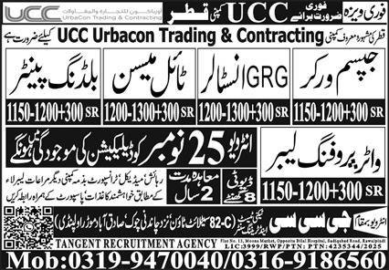 Building Painter & GRG Installer Jobs 2025 In Qatar – GCC Techni Test & Training Center Telecom Jobs 2025 — original advertisement