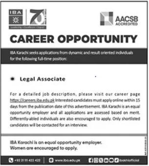 Institute of Business Administration IBA Karachi Jobs 2025 Jobs 2025 — original advertisement