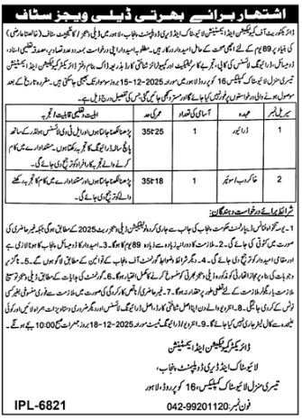 Livestock & Dairy Development Department Punjab Jobs 2025 – Livestock and Dairy Development Department Punjab Jobs 2025 — original advertisement