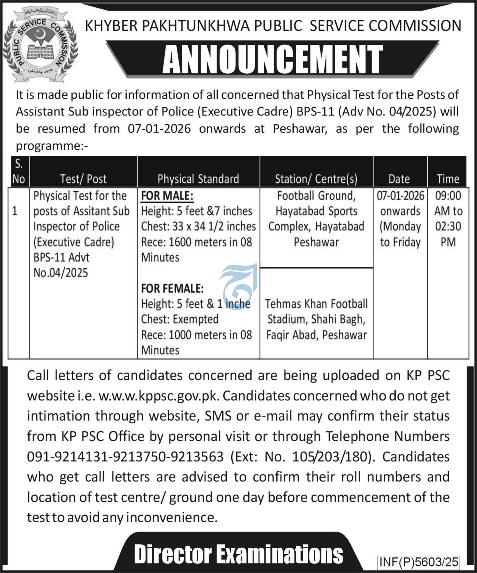 Khyber Pakhtunkhwa Public Service Commission Jobs 2026 Jobs 2026 — original advertisement