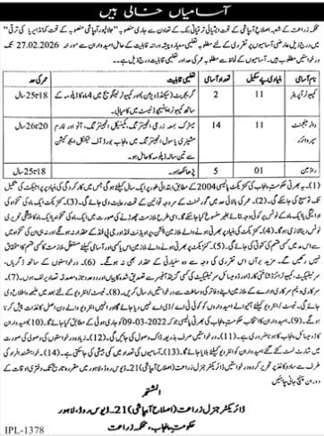 Agriculture Department Punjab Jobs 2026 Jobs 2026 — original advertisement