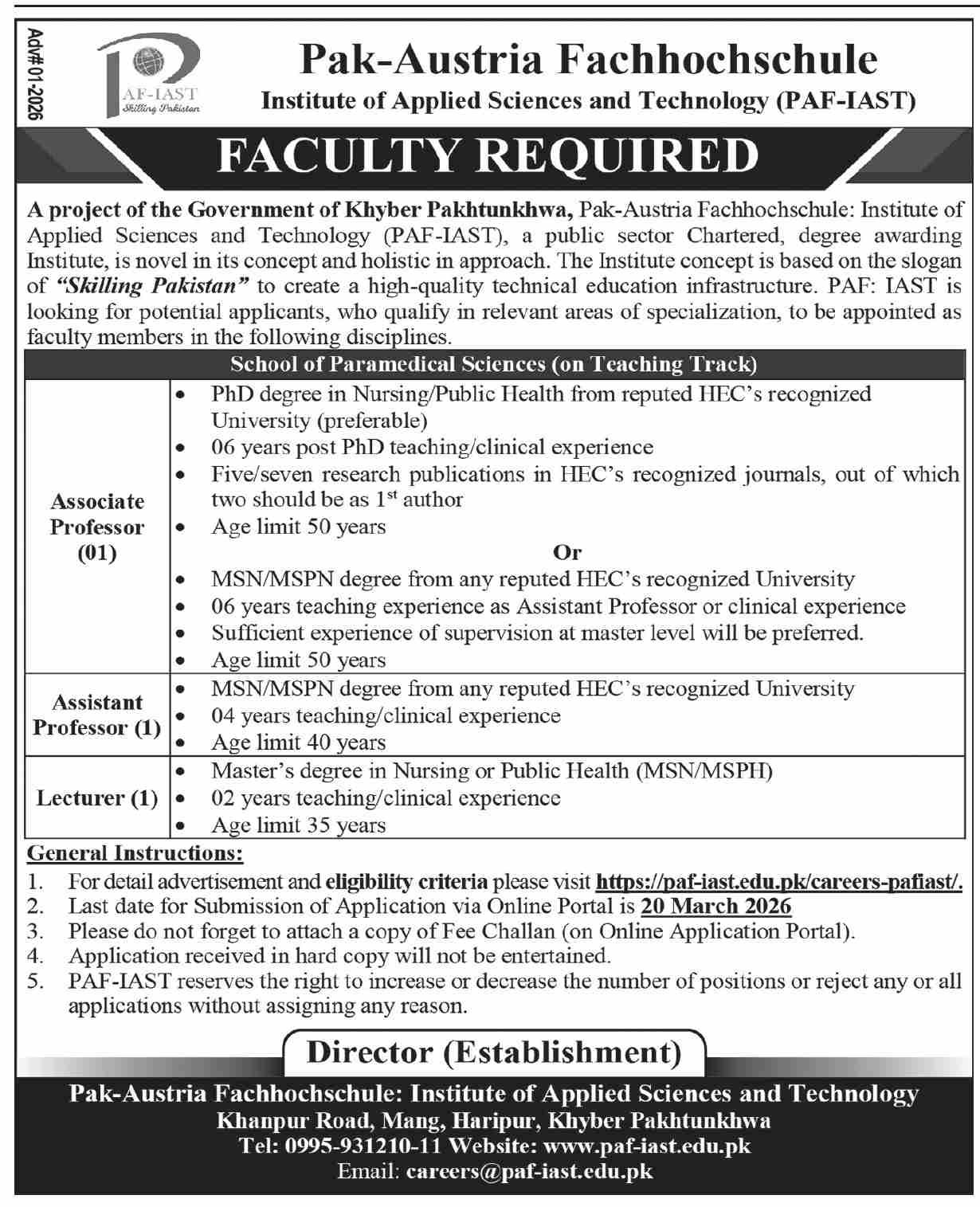 Government Of khyber Pakhtunkhwa Jobs 2026 – Public Sector Organization Jobs 2026 — original advertisement