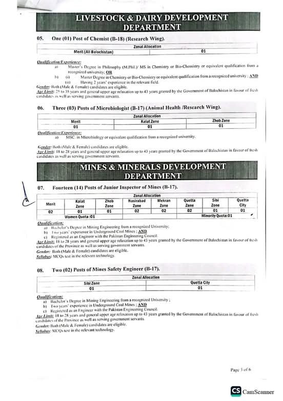 Balochistan Public Service Commission Quetta Jobs 02/2026 – Balochistan Public Service Commission Quetta Balochsitan Jobs 2026 — original advertisement