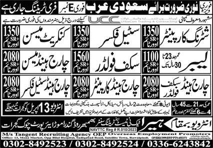 Chargehand Scaffolder & Chargehand Steel Fixer Jobs 2026 – Heera Tech Ni Test & Training Center Human Resource Jobs 2026 — original advertisement