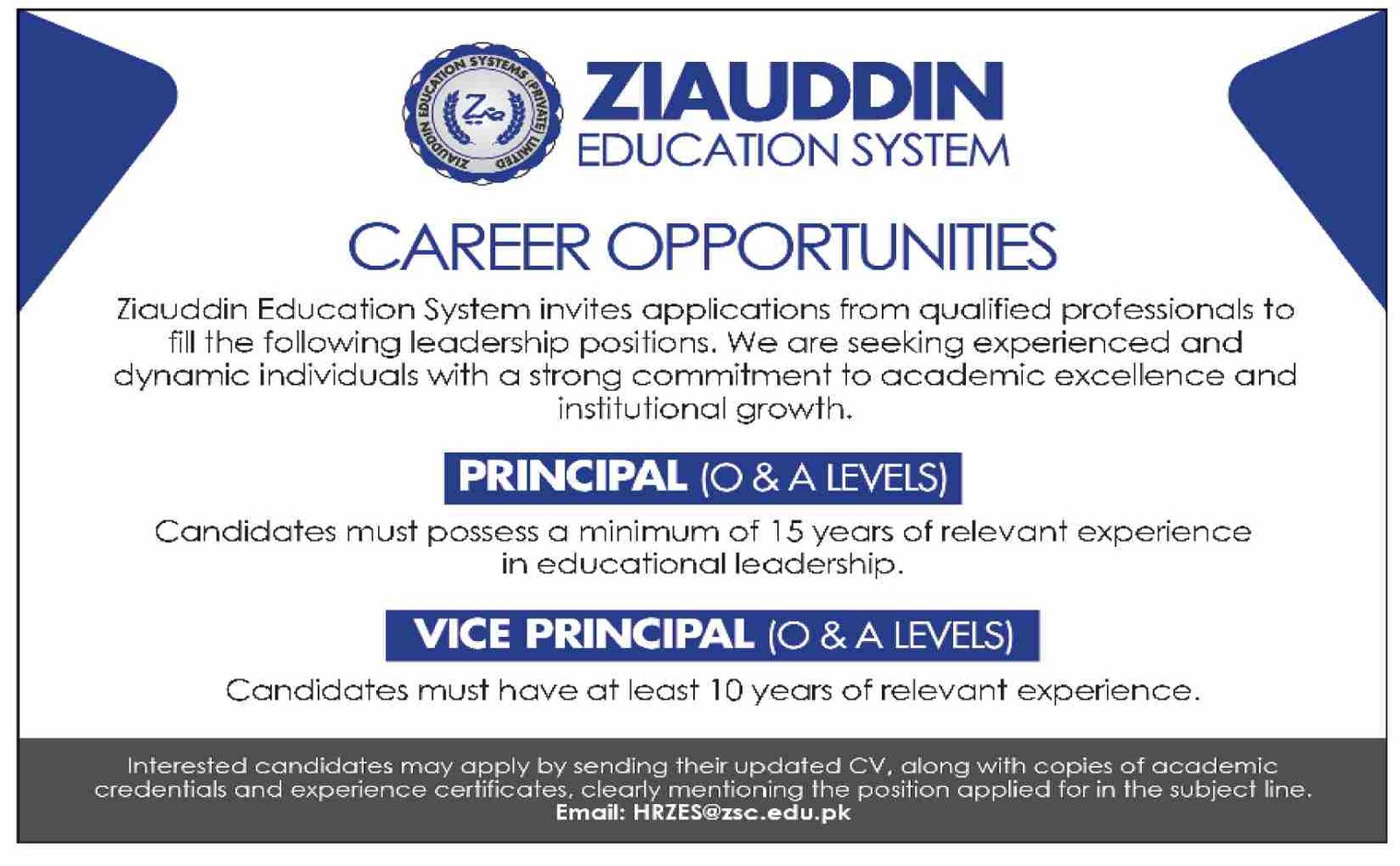 Ziauddin University Sukkur Sindh Jobs 2026 Jobs 2026 — original advertisement