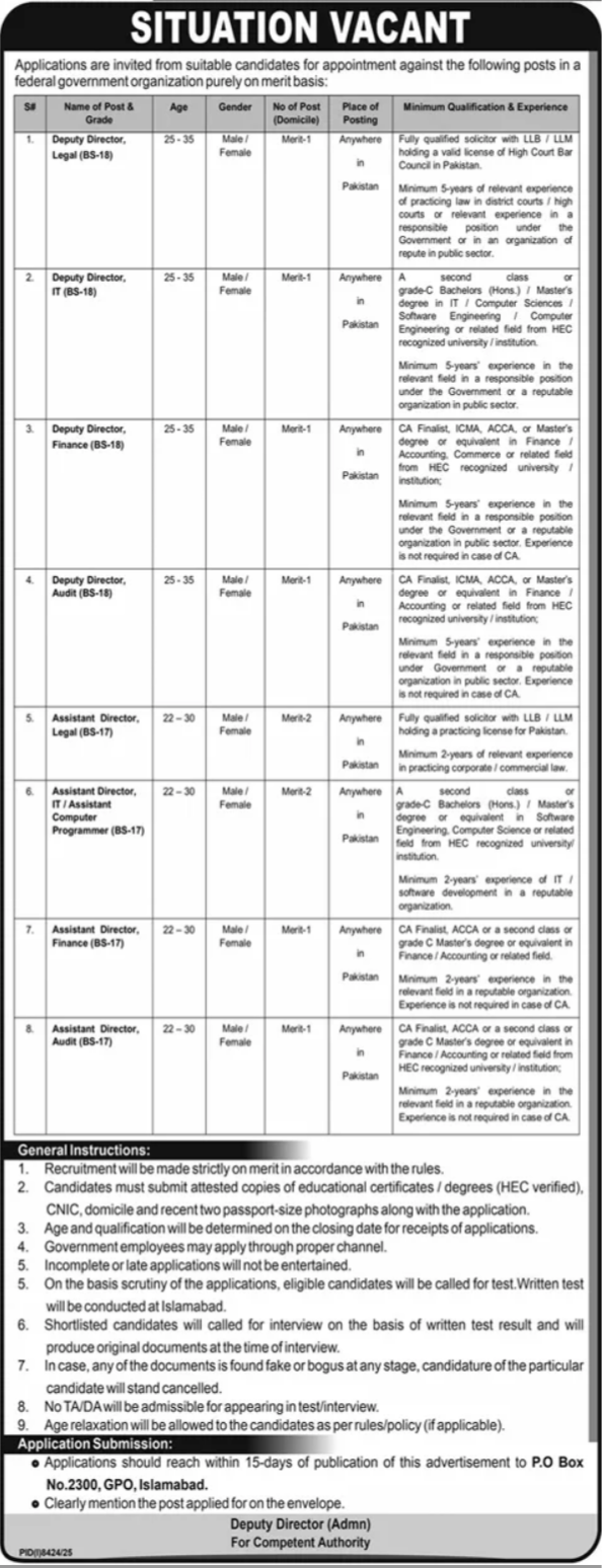 Federal Government Organization Jobs 2026 Jobs 2026 — original advertisement
