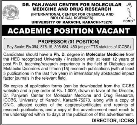 University Of Karachi UoK Job 2026 Jobs 2026 — original advertisement